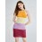 Colorblock Tie Backless Halter Sweater Dress